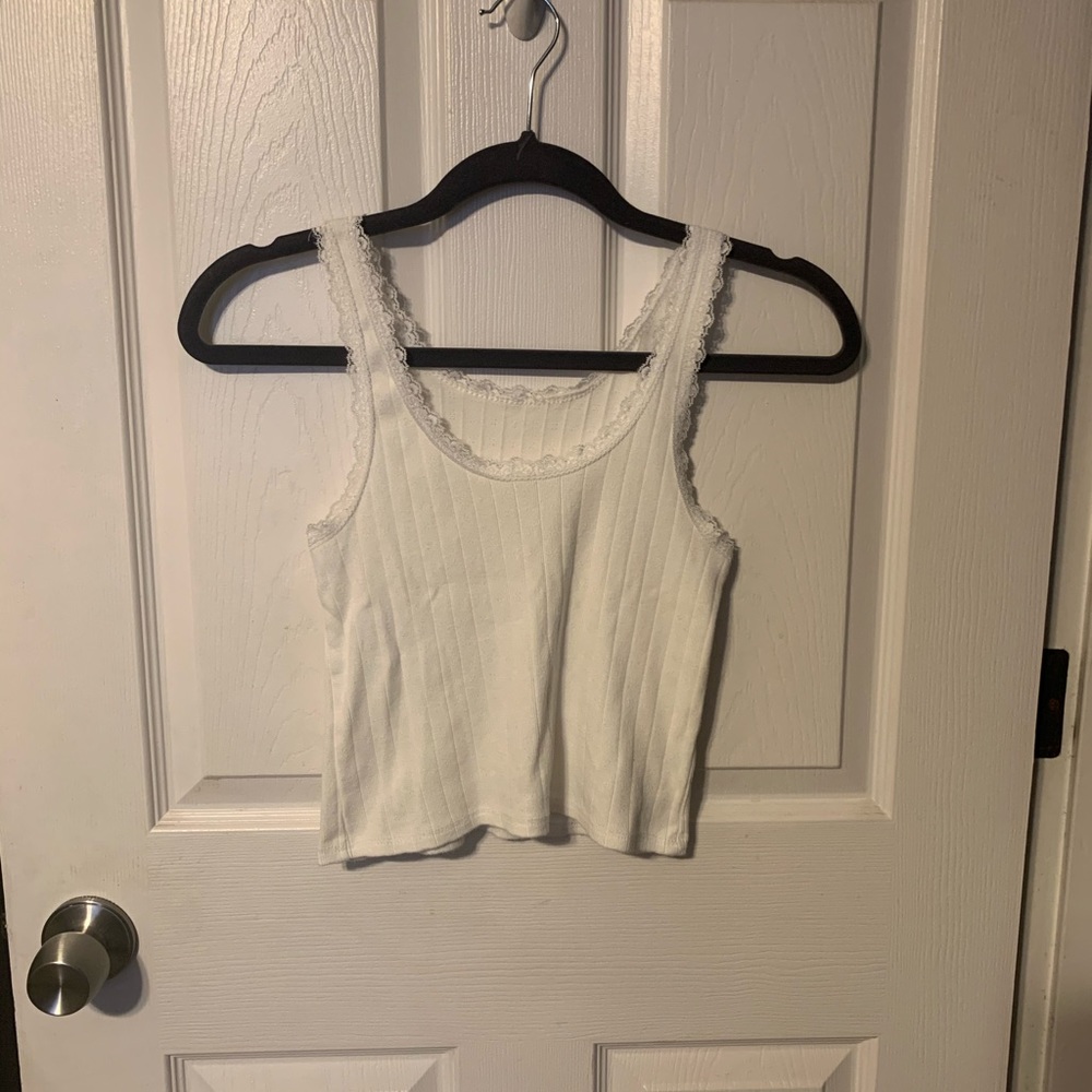 SET OF 2 XS black and white tank tops